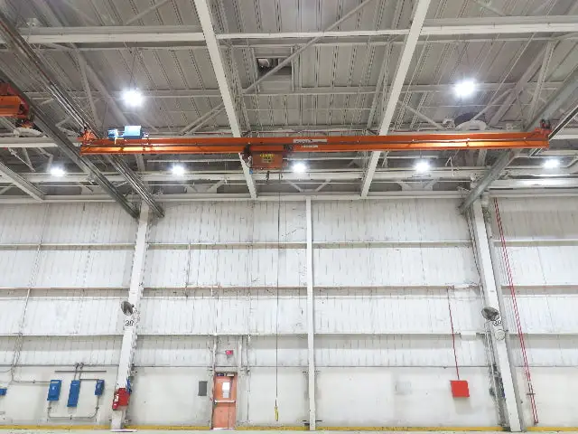 Cleveland Tramrail P&H 2 Ton Single Girder Underhung Bridge Crane 45' 10" Span
