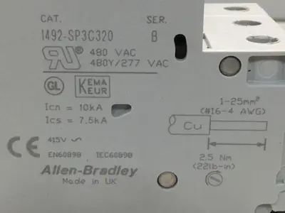 USED ALLEN BRADLEY 1492-SP3C320 SER B