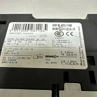 USED SIEMENS 3RV1021-1GA10