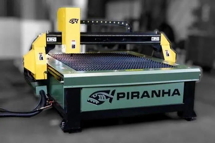 New Piranha Plasma Cutting System, 5′ x 10′ Cutting Area, with Breakaway Torch Mounting