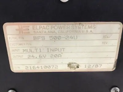 USED ELPAC BFS 500-24U