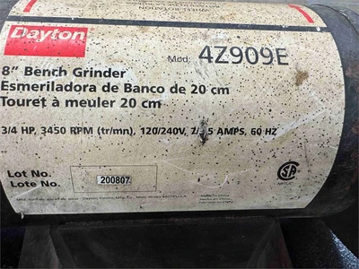 Used DAYTON 4Z909E Pedestal Type Grinders (Double End) Oregon US | MachineryMax #1547124