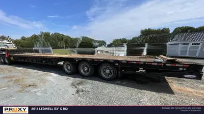 Used 2014 LEDWELL 53' X 102 Lowboy Trailers North Carolina US | Proxy Equipment #1377877