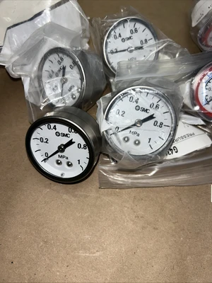 (11) Variety Lot Of SMC Pressure Gauges (See Photos) NNB +Warranty