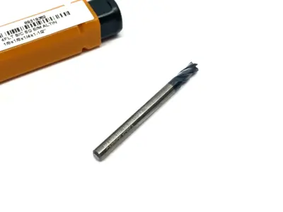 New | in-Stock Hertel Square End Mill: 1/8" Dia, 1/4" LOC 30 deg Helix, 1/8" Shank Dia End Mills Michigan US | Maverick Industrial Sales #1391724
