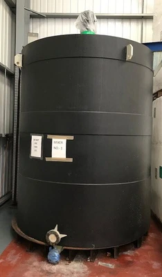 10,000L Black Polypropylene Vertical Mixing Tank
