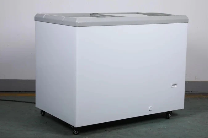 168-0046 FDF12.4CF 41" Sliding Glass Self Contained Chest Freezer