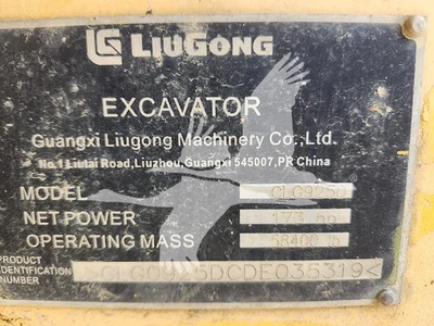USED 2013 LIUGONG 925D