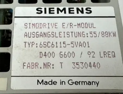 USED SIEMENS SIMODRIVE