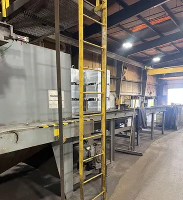 Used 1997 PANGBORN ES-1821-70 Roller Conveyor Shot Blaster Pennsylvania US | Shot Blasting Equipment #1404055