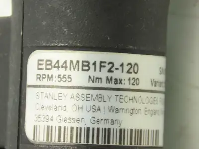 Stanley EB44MB1F2-120 Electric Inline Nutrunner 1/2" Sq Drive 120Nm 555RPM