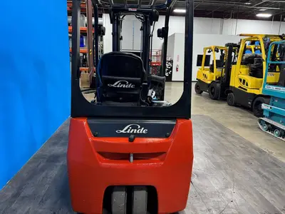 Used 2019 LINDE E18 3-Wheel Stand up Electric Counterbalance Forklifts Minnesota US | Birnstengel Equipment #1550221