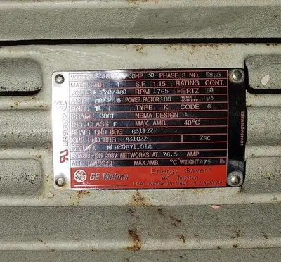 USED GE 5KS286BCT205B