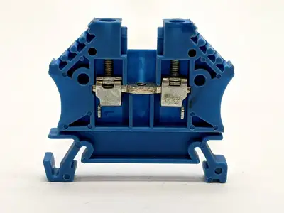 Morsettitalia 43408 BL Euro 2.5 Blue Terminal Block LOT OF 2 - Used