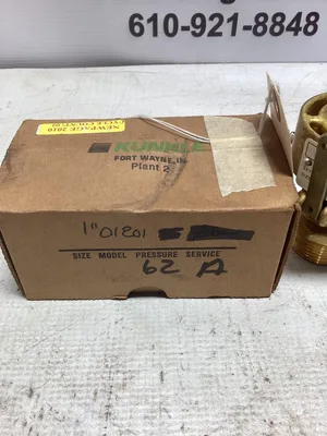 Kunkle 1″ Brass Safety Valve; 0001E01-KC  -NIB