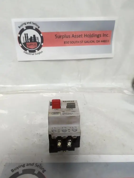 Used SIEMENS 3VE1010-2H Industrial Controls Ohio US | Surplus Asset Holdings #1412764