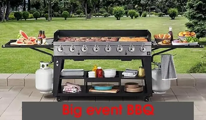 8 burner  large event barbeque