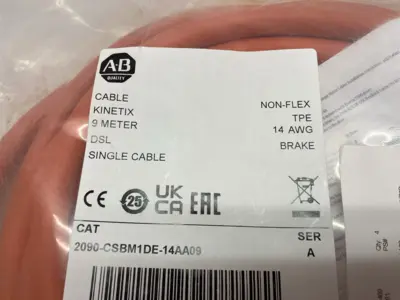 NEW ALLEN-BRADLEY SER. A KINETIC SINGLE CABLE, DSL 9M NON-FLEX
