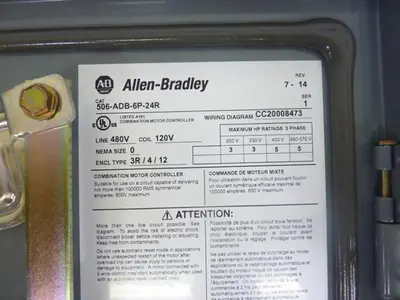 NEW ALLEN BRADLEY 506X-ADB-6P-24R
