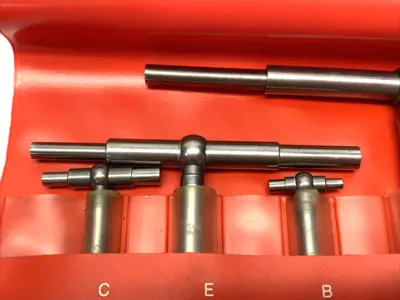 New | in-Stock Starrett Telescoping Gage Set (6) A,B,C,D,E,F In Case, 5/16" to 6" Bore Gages Michigan US | Maverick Industrial Sales #1402281