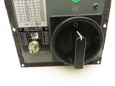 DMG Gildemeister 0703-MI-0126 CNC Lathe Switch Panel Hourmeter 200A Disconnect