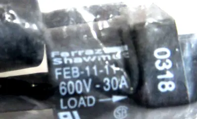 NEW LOT OF 10 MERSEN FEB-11-11 MIDGET FUSE HOLDER FEB1111