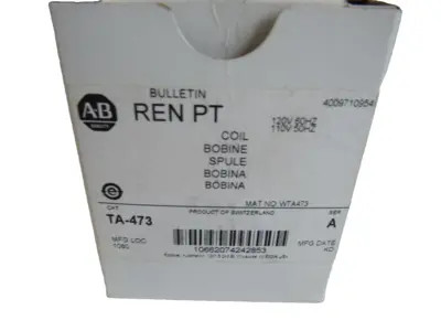 ALLEN BRADLEY TA-473 OPERATING COIL SERIES A TA473 NEW, SURPLUS