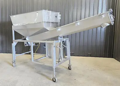 Used Screw Conveyor, 9” diameter x 108” long