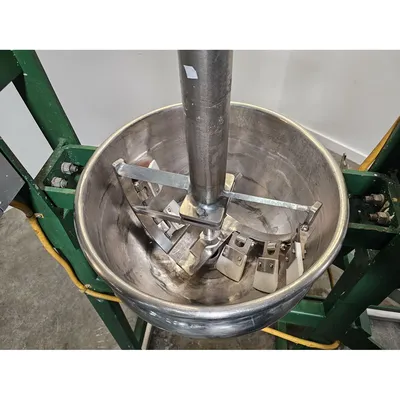 Used 5 Gal Lee Metal Products Jacketed Double Motion Kettle Sweep Agitator