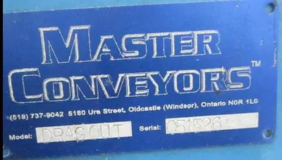 Conveyor, Belt, 18" x 26', Master, Incline,0.75 kW #S738653