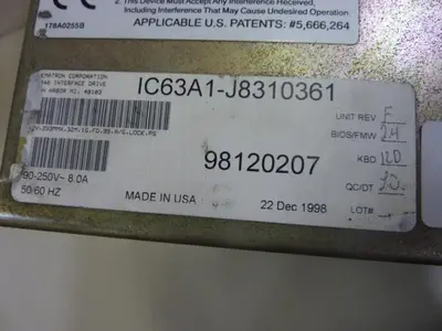 USED NEMATRON CORP IC63A1-J8310361