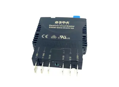USED E-T-A ELECTRONIC CIRCUIT BREAKER 24VDC 6A