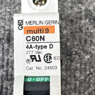 Used Merlin Gerin ["24503 C60N 4A", "C60N 4A"] Circuit Breakers California US | Davliegogo LLC #1706878