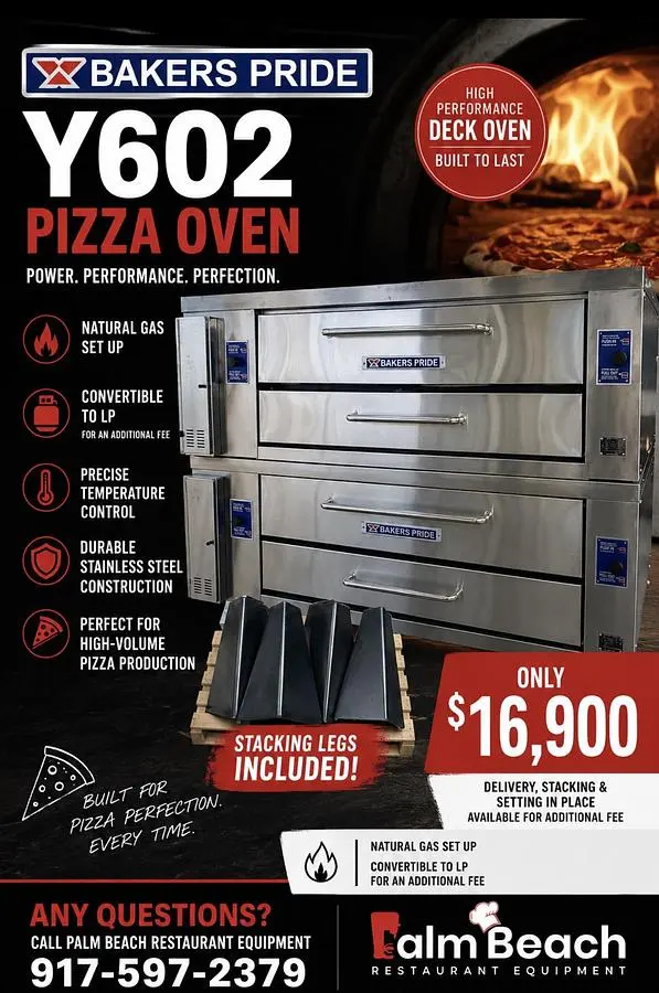 Used 2009 BAKERS PRIDE Y602 Pizza Equipment Ohio US | Palm Beach Restaurant Equipment, LLC #1421267