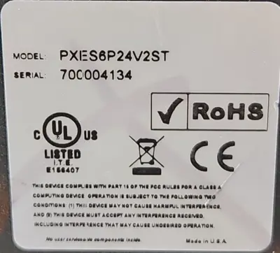 Eaton PXES6P Power Xpert Ethernet Switch (BIN433)