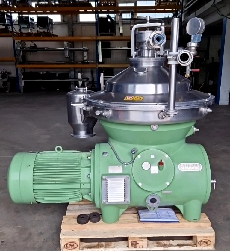 Westfalia SB 80-47-076 hermetic clarifier centrifuge, 316SS.