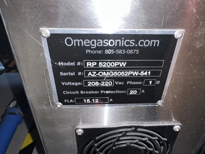 2025 OMEGASONICS OMG-5224 WASHERS (INDIVIDUAL BATCH) | Machinery Network (25)