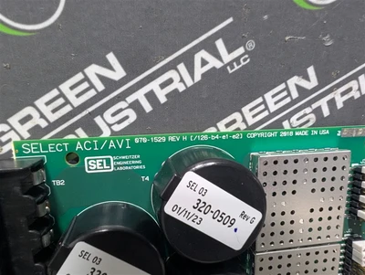 SEL 070-1529 Motor Protection Relay ACI/AVI Board Rev D B1529-1-10.H2 Used