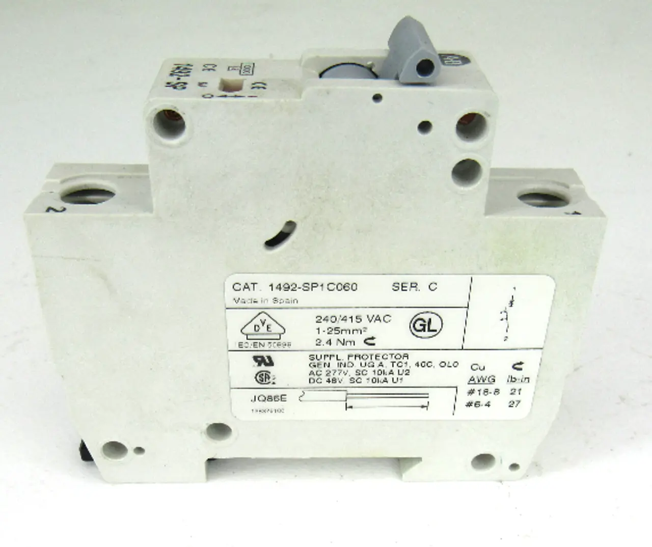 USED ALLEN BRADLEY 1492-SP1C060