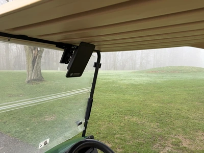 (1) 2017 E-Z-Go golf cart with a Kawasaki gas engine, model 625111G01, includes canopy, ball cover, ...