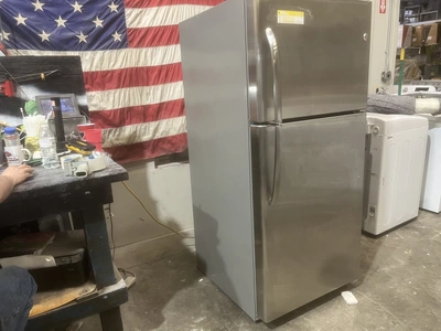 USED GE FREEZER ON TOP