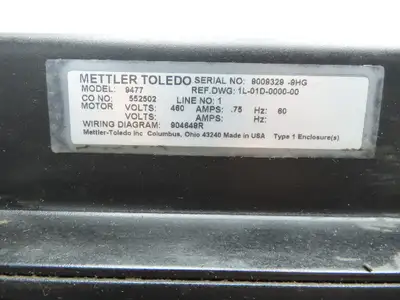 Used METTLER TOLEDO _UNKNOWN_ Belt Conveyors Indiana US | Arrow Industrial #1408544