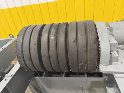 120 TON (240,000 LBS) RANSOME PANDJIRIS POWERED TANK TURNING ROLLS, POWER & IDLER: STOCK #23144