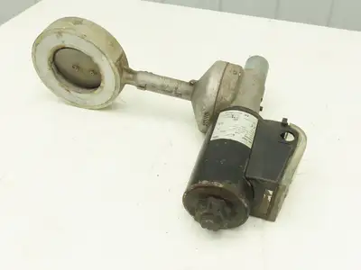 Krom Schroder MB 7NQ3  4" Wafer Butterfly Valve w/Solenoid Actuator 120VAC DN100
