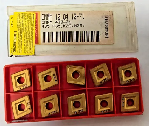 SANDVIK Coromant CNMM 433 435 12 04 12-71 P35 K20 Lathe Carbide Inserts 10 Pc