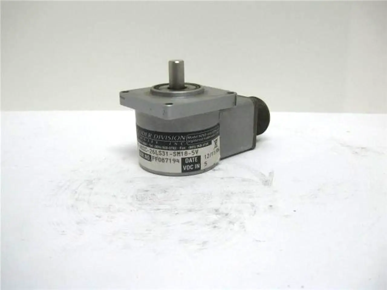 USED BEI INDUSTRIAL ENCODERS H20DB-37-SS-60-ABZC-26LS31-SM18-5V