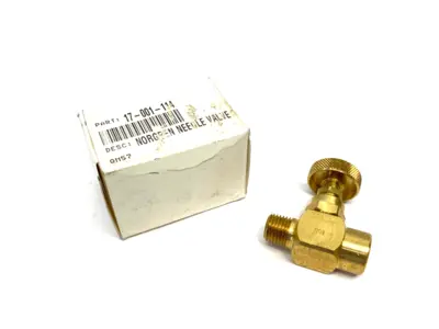 USED NORGREN BRASS NEEDLE VALVE