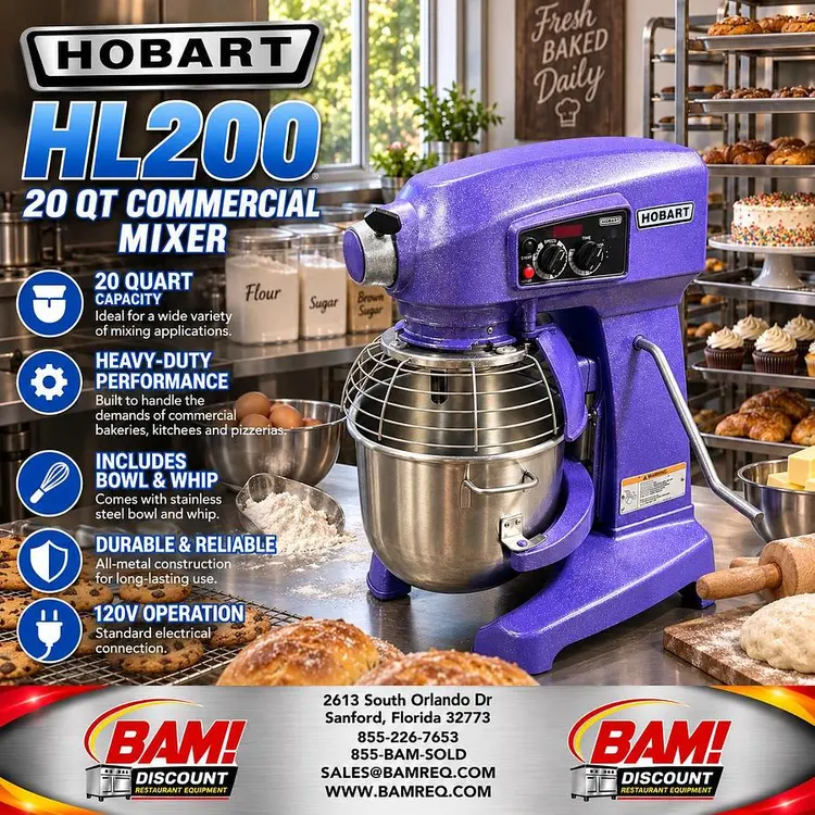 Used HOBART HL200 Planetary Mixers Florida US | BAM Discount Restaurant Equipment #1425517