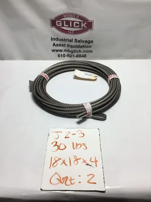 Sling 1055255 Wire Rope Cable Hoist 3/8″ x 80 Stainless Steel