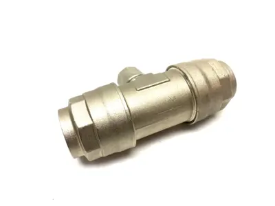 USED CHAMPION INFINITY QUICK-LOCK ALUMINUM OUTLET TEE UNION FITTING 40MM X 20MM